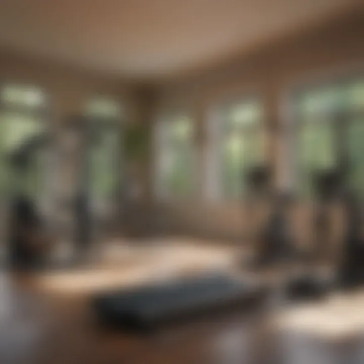 Overview of different full body workout machines lined up