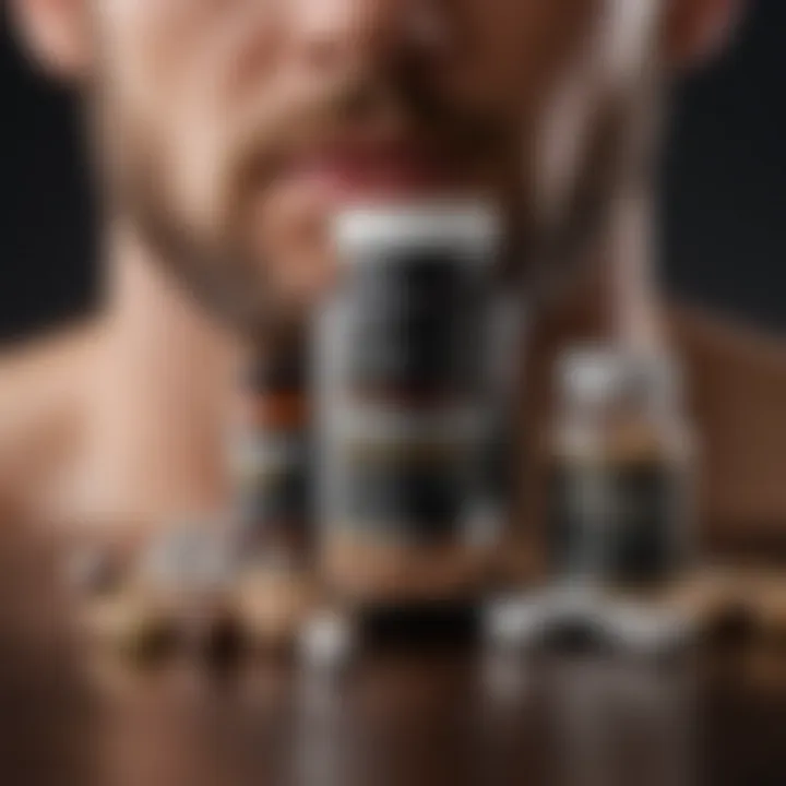 A graphical representation of the effectiveness of various supplements