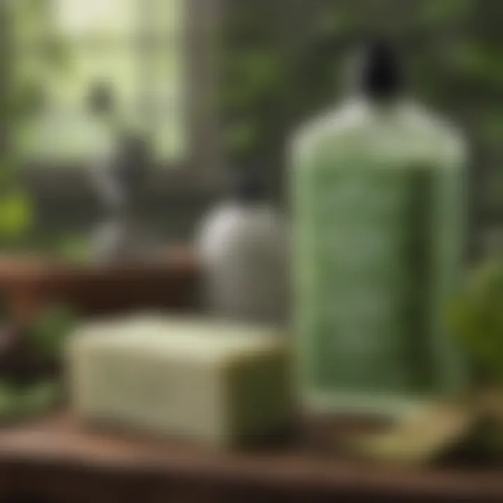 Various brands of poison ivy soap displayed together