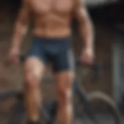 High-quality cycling shorts showcasing advanced moisture-wicking fabric