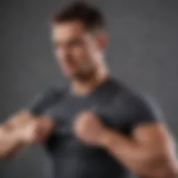Illustration of a rotator cuff exercise demonstrating shoulder stability