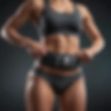 Fitness Activities Enhanced by Waistband Trainers Illustration of a person engaging in fitness activities while using a waistband trainer