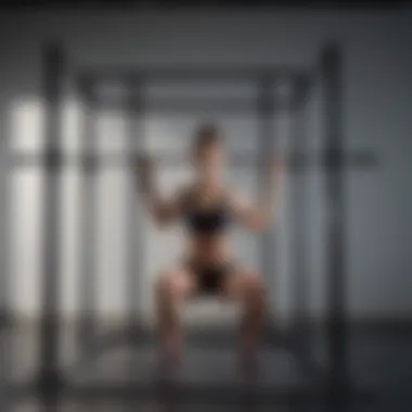 Versatile workout options using a small squat rack