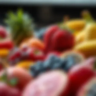 A selection of assorted fruits displaying their rich colors and textures