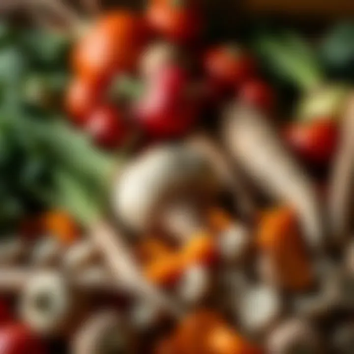 A colorful arrangement of root vegetables highlighting their diversity