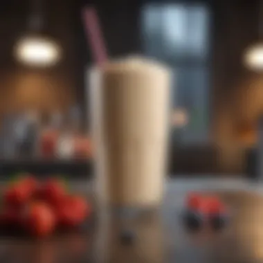 Creamy High Protein Smoothie A rich and creamy smoothie packed with protein-rich ingredients