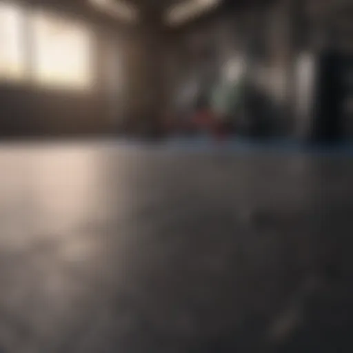 Durable rubber workout tiles in a gym setting