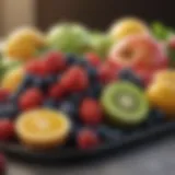 A vibrant assortment of fresh fruits including berries, apples, and citrus