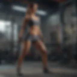 Dynamic full body workout in a gym environment