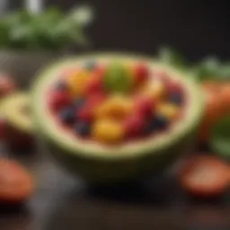 Vibrant fruits and vegetables rich in vitamins