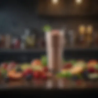 Fresh Ingredients for Nutritious Shake Mixes A vibrant assortment of fresh fruits and vegetables for healthy shake mixes