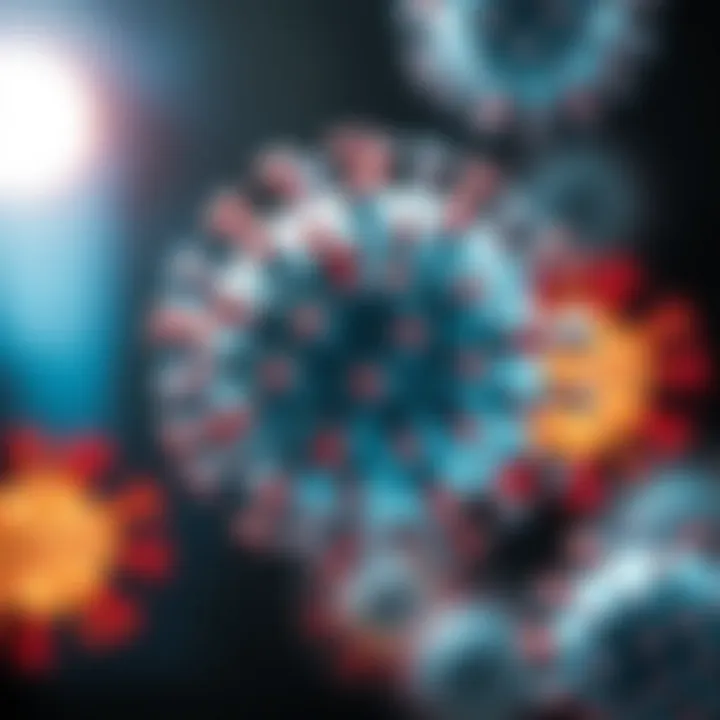 Diagram illustrating herpes simplex virus