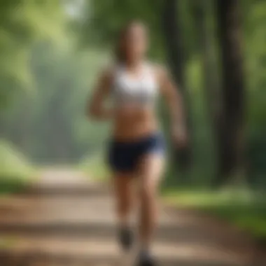 Harnessing the Power of Brisk Walking Individual walking briskly with confidence
