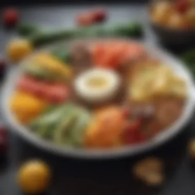Diversity in Nutrition for Optimal Health A balanced plate of colorful foods representing nutrition diversity