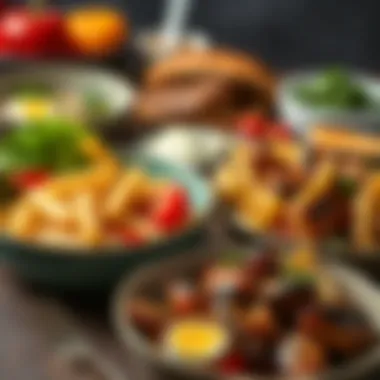 Vibrant Keto Meal Selections Colorful keto-friendly meal options