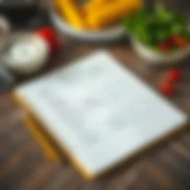 Structured Meal Planning A well-organized keto meal plan on a notepad