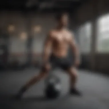 Dynamic Kettlebell Swing Dynamic kettlebell swing showcasing full body engagement