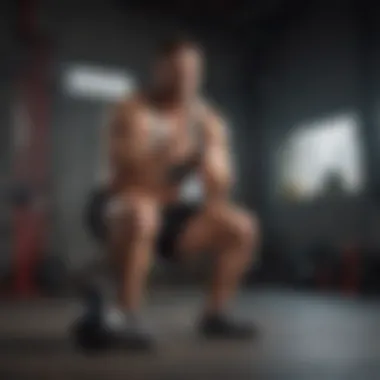 Kettlebell Goblet Squat Kettlebell goblet squat emphasizing lower body strength