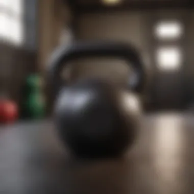 Post-workout recovery routine with kettlebells