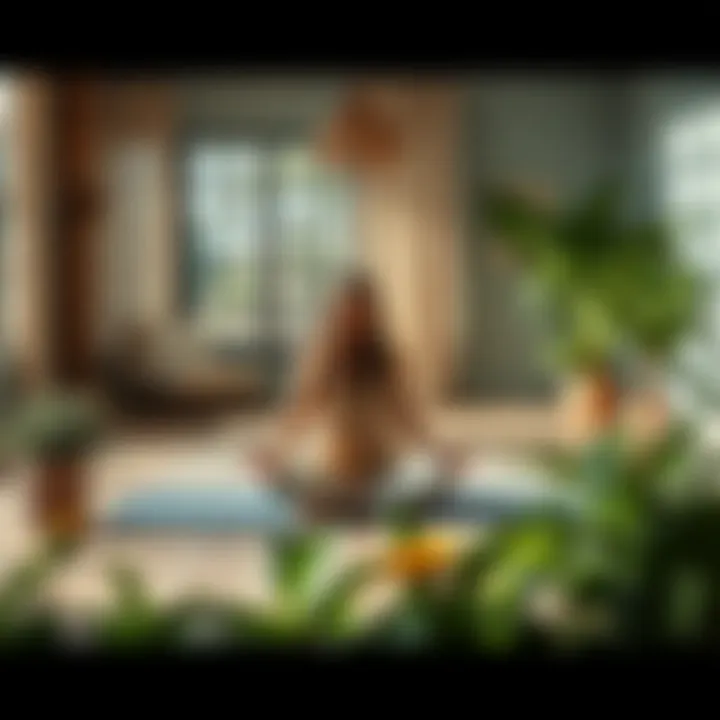 A serene environment promoting mindfulness and wellness