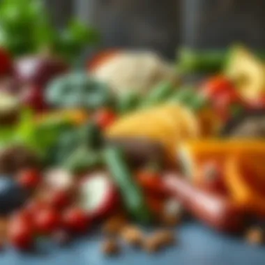 A variety of nutritious foods representing the Lean Up Diet