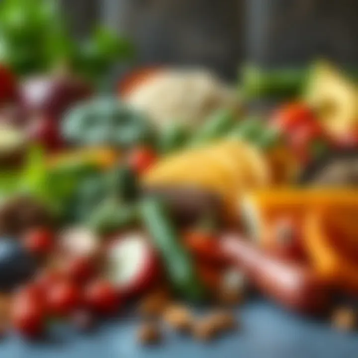 A variety of nutritious foods representing the Lean Up Diet