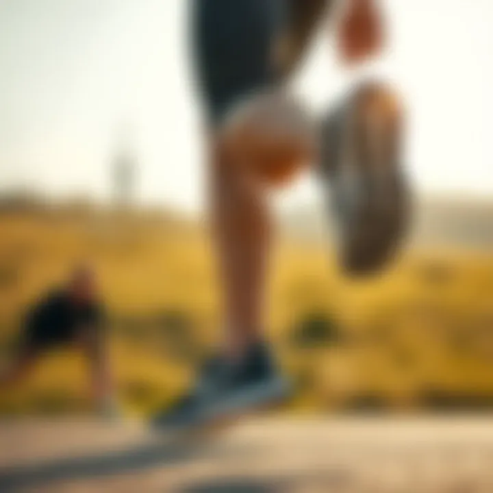 Runner enjoying a smooth stride with lightweight shoes