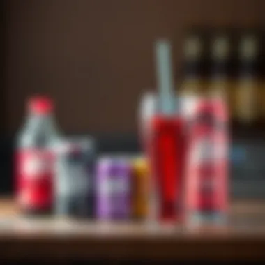 A selection of low-carb beverage alternatives to Dr Pepper.