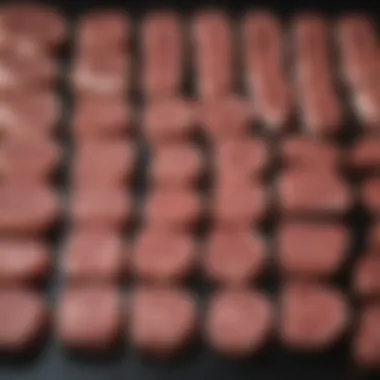 Iron Content in Various Meats A comparison chart of different meats and their iron content, visually appealing and informative