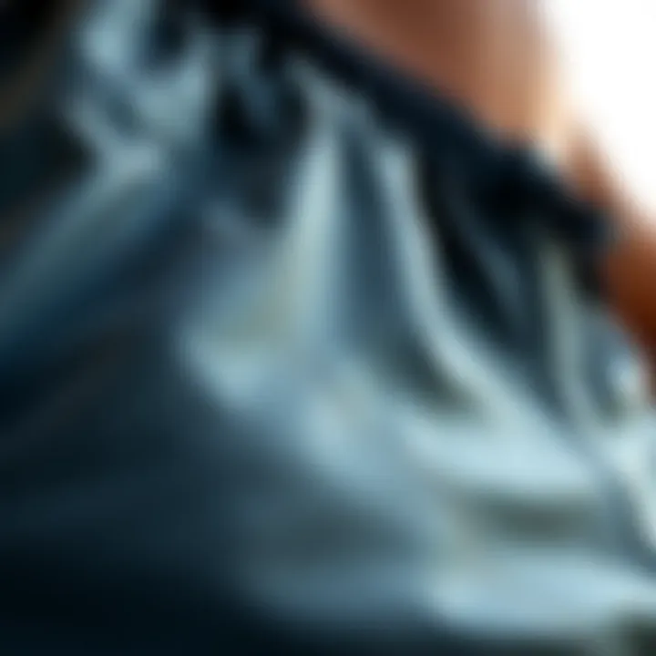 Close-up of running trunks showcasing fabric texture