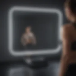 Sleek design of the Mirror fitness device showcasing its high-tech interface