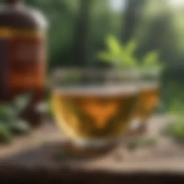 Assorted herbal teas known for their soothing properties