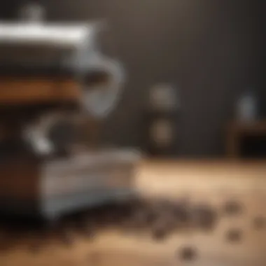 The Essence of Coffee: From Bean to Brew Coffee beans being poured into a grinder