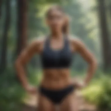 Embracing Fitness in Nature An individual engaging in outdoor physical activity