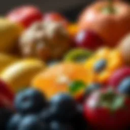 A vibrant assortment of low-FODMAP fruits.