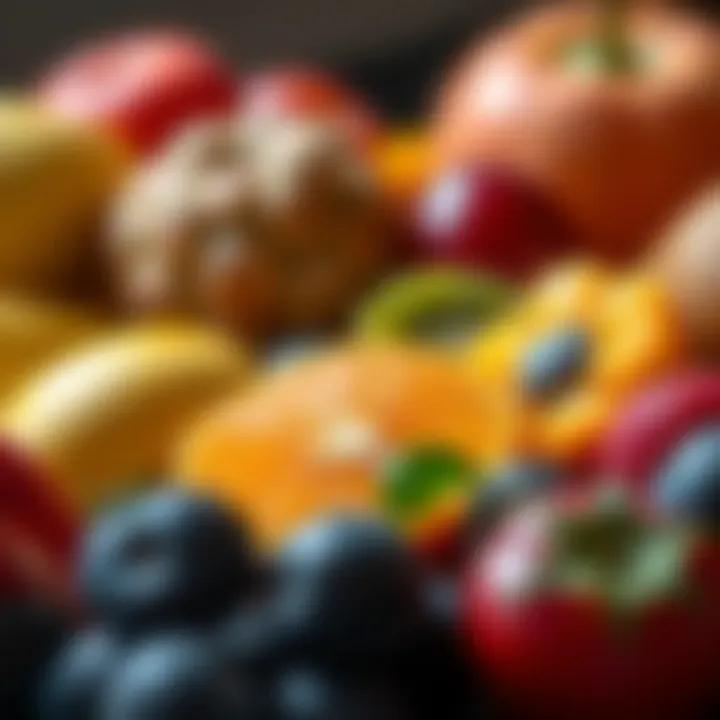 A vibrant assortment of low-FODMAP fruits.