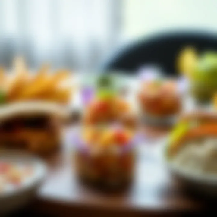 A delectable spread of low-FODMAP snacks.