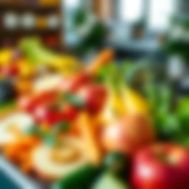 Healthy Food Choices A vibrant array of healthy foods symbolizing balanced nutrition