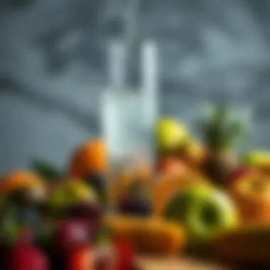 A refreshing glass of water surrounded by fresh fruits, highlighting the role of hydration in weight management.