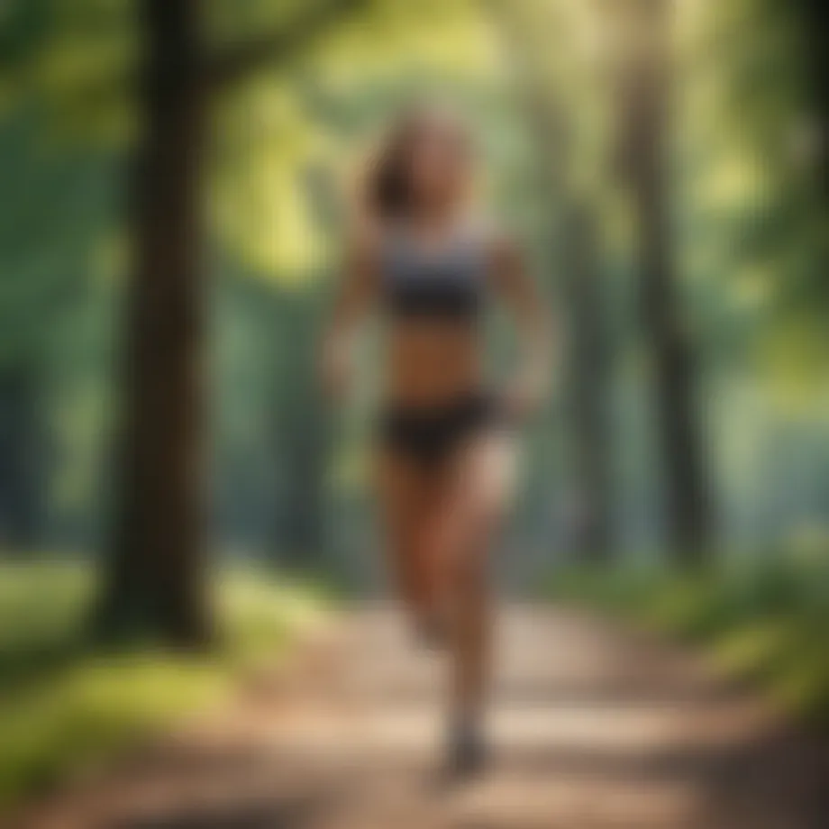 Dynamic cardio activity in a park setting