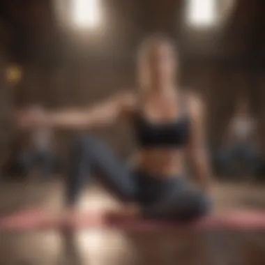 Yoga class focusing on balance and flexibility