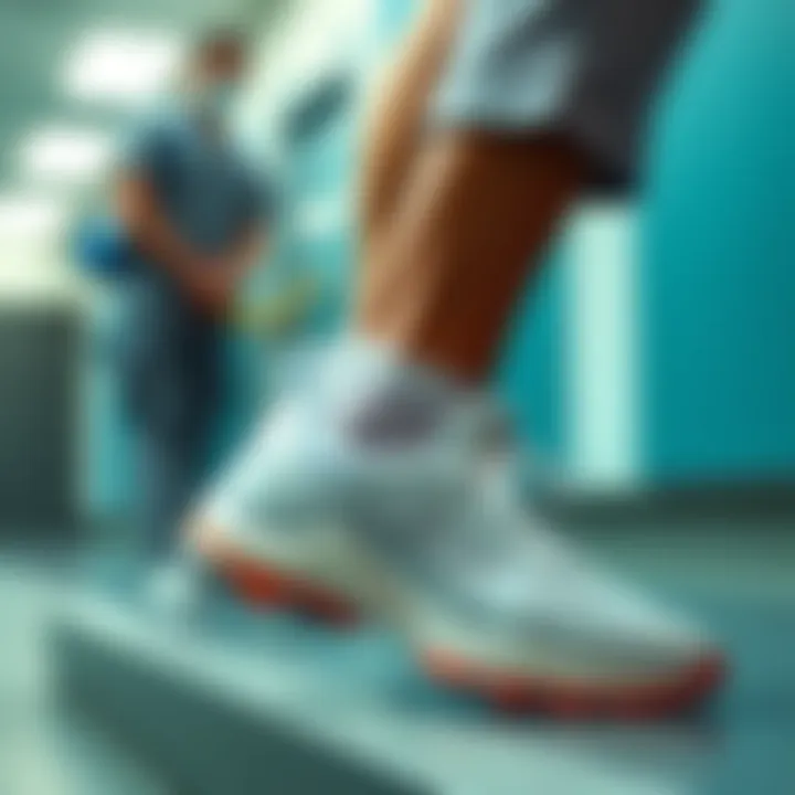 Stylish footwear options for emergency room doctors