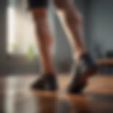 All-Day Comfort and Support Individual standing comfortably in supportive shoes