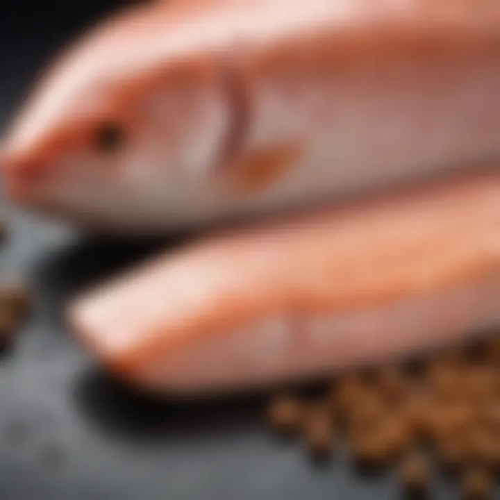 Selection of lean proteins including fish, legumes, and poultry