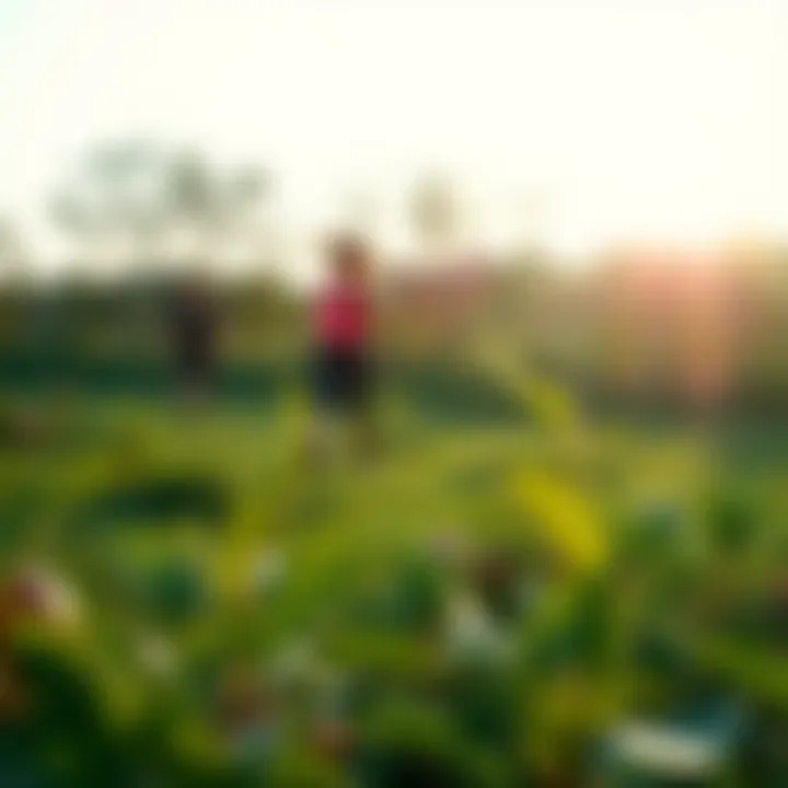 Embracing Nature for Wellness A serene outdoor setting encouraging physical activity and mindfulness