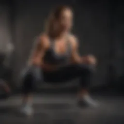 Dynamic squat exercise targeting quadriceps