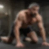 Mat Fraser performing a recovery stretch