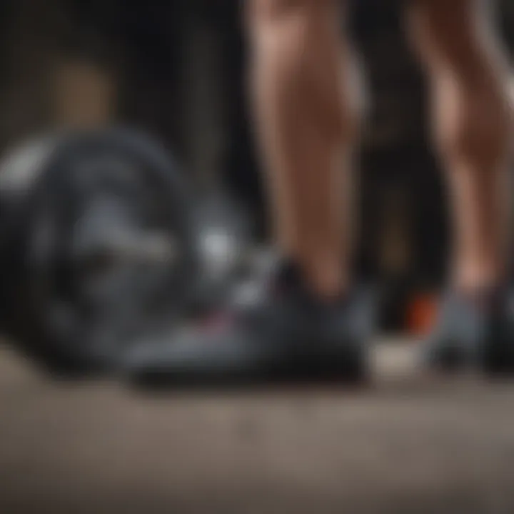 Reebok Power Lifting Shoes in action during a weightlifting session