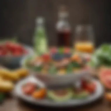 Balanced Macronutrients for Reverse Dieting A vibrant plate of healthy foods representing balanced macronutrients.