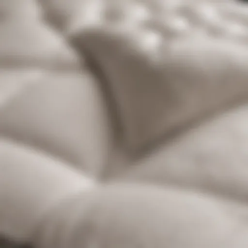 Detailed view of Saatva Organic Mattress Pad construction highlighting quality materials